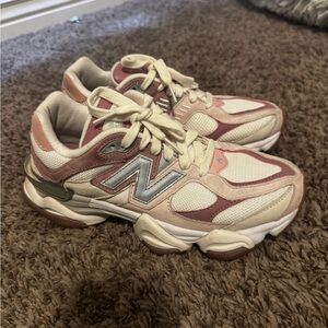 New Balance Women's Beige and Pink Sneakers